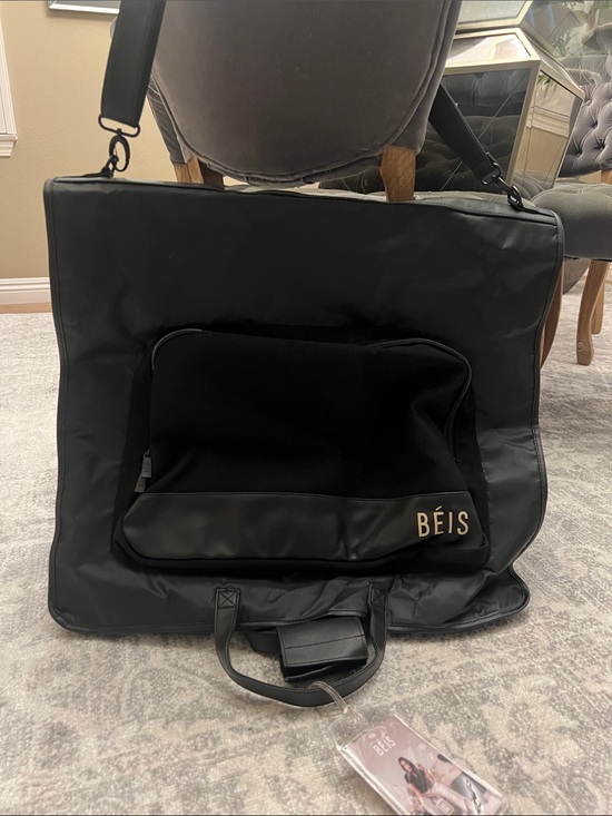 BEIS Handbags - BEIS Black Garment Bag with Front Travel Pouch